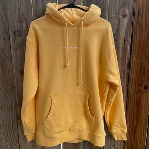 Seek Discomfort Yellow Hoodie | Men’s Size M